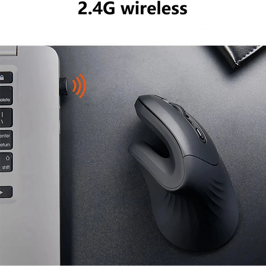 Wireless Vertical Mouse Warvank U2 – Adjustable DPI & Ergonomic Design for PC/Laptop