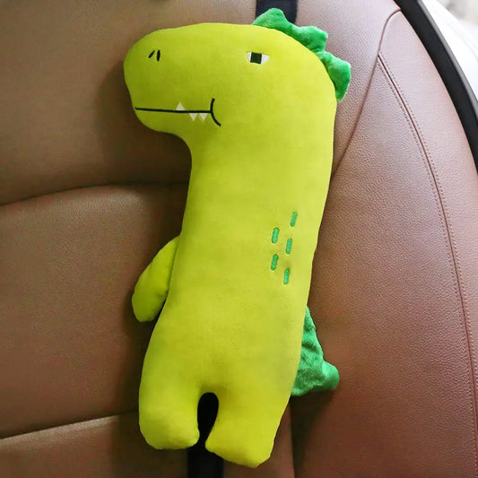 Dinosaur Seatbelt Pillow for Kids – Comfy Car & Stroller Cushion