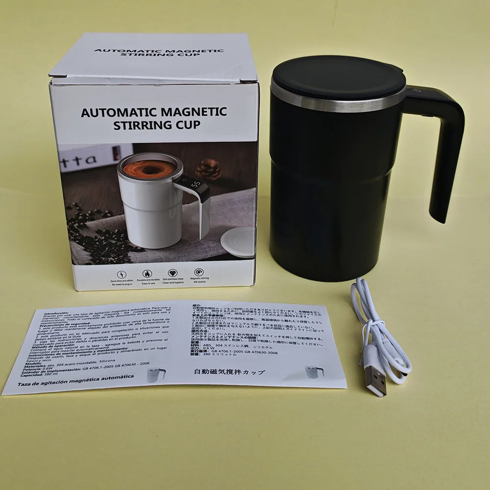 Electric Self-Stirring Cup – Touch-Activated 380ml Mixer Mug for Coffee, Tea & Gifts