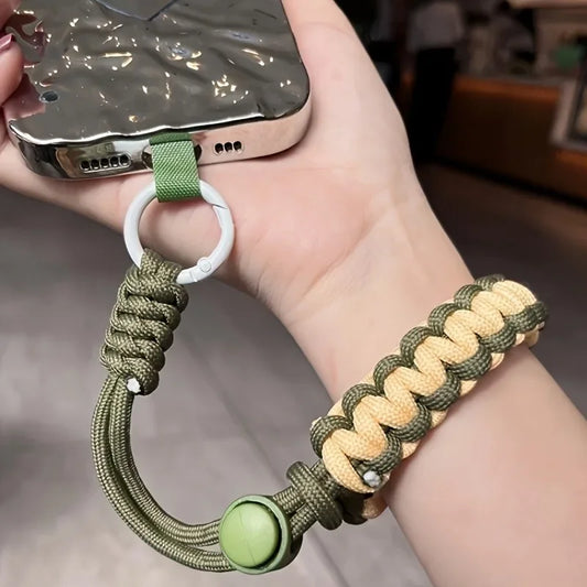 Adjustable Braided Phone Lanyard – Anti-Loss Wrist Strap