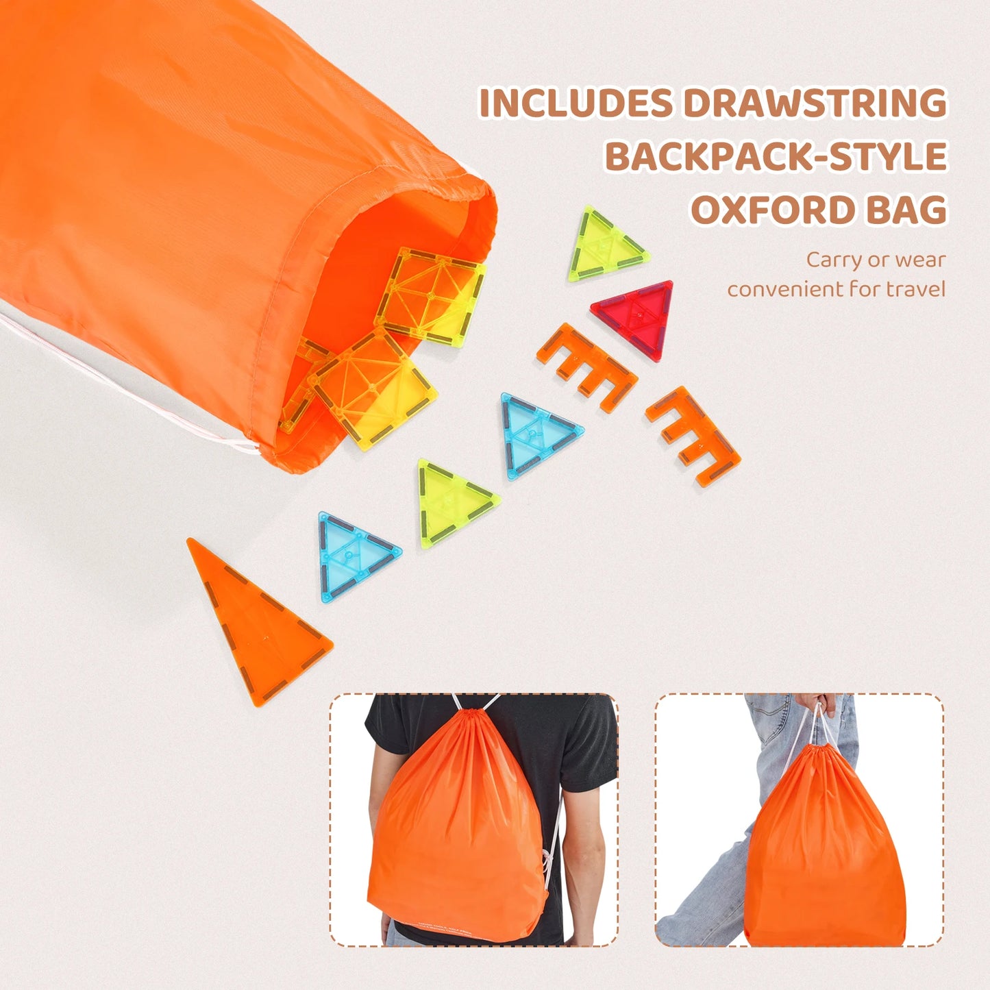 Educational Magnetic Tile Set – 180PCS SucceBuy Montessori STEM Toy for Kids’ Learning & Play