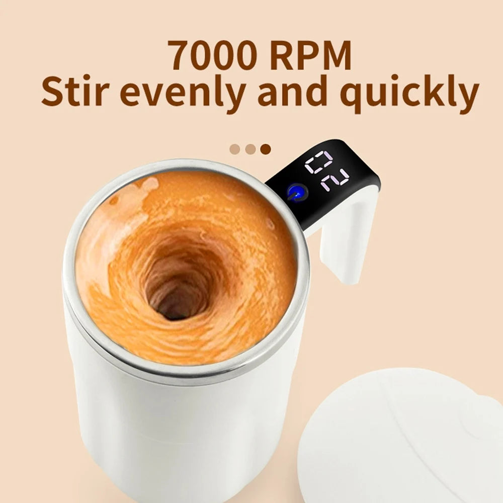 Electric Self-Stirring Cup – Touch-Activated 380ml Mixer Mug for Coffee, Tea & Gifts