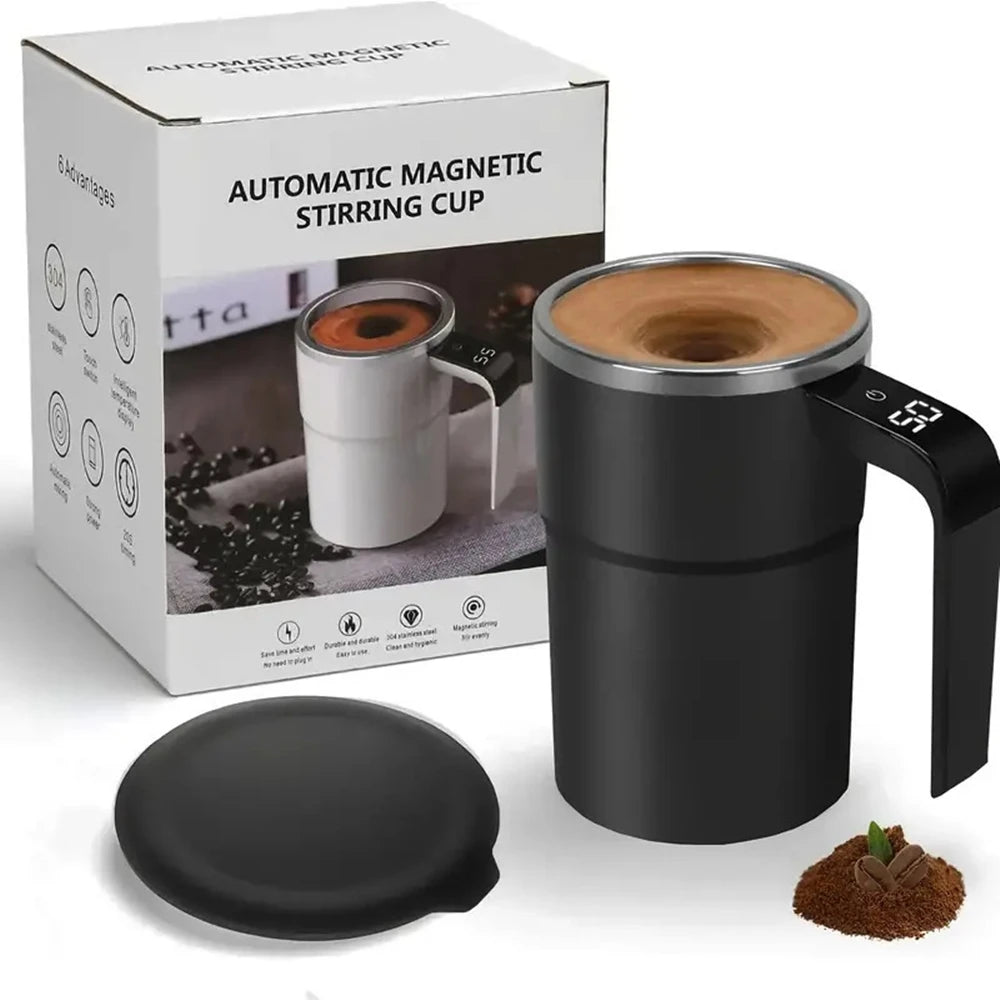 Electric Self-Stirring Cup – Touch-Activated 380ml Mixer Mug for Coffee, Tea & Gifts