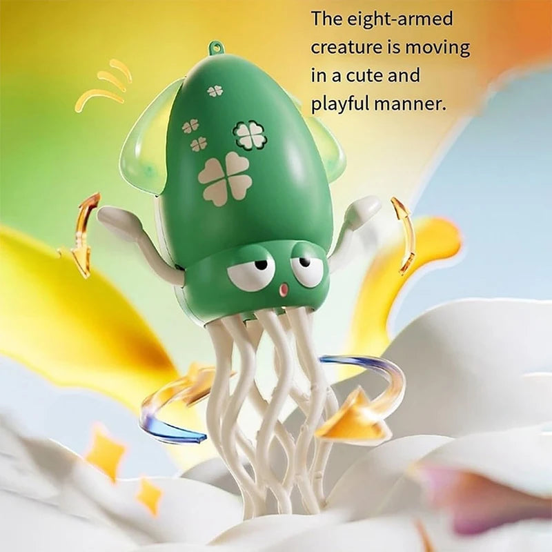 Interactive Octopus Toy with Music & Lights – Baby Crawling Companion with Obstacle Avoidance