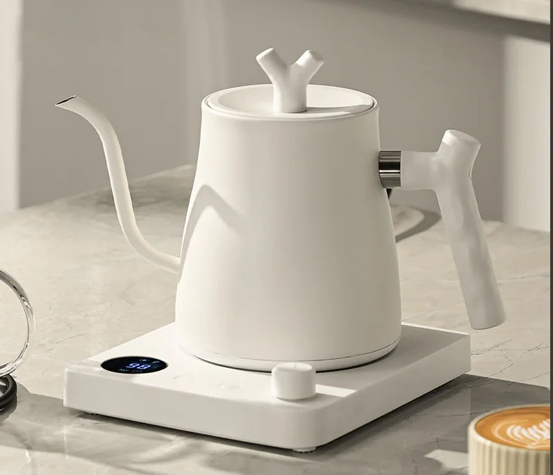 Smart Pour-Over Kettle – 1000ml Electric Gooseneck with LED Temp Display for Coffee & Tea