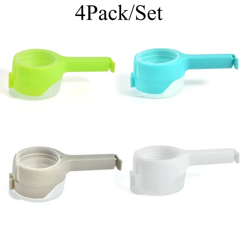 Chip Bag Sealer Clips with Spout – 4-Pack Kitchen Food Storage Solution