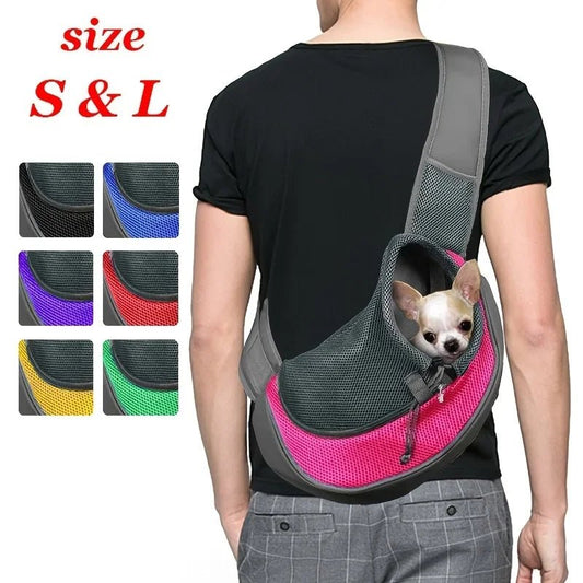 TrailTail Pet Sling – Breathable Travel Bag for Hiking with Cats & Puppies"