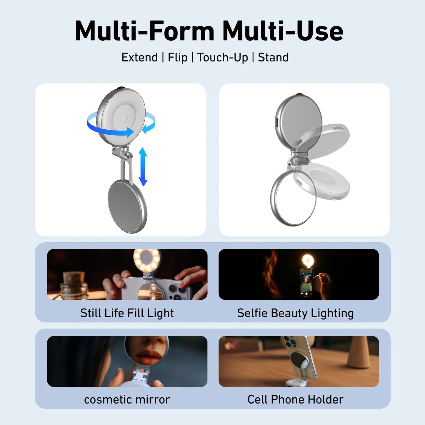 Universal Magnetic Phone Grip with Bluetooth Remote – Stable Video & Pro Shooting for iPhone and Android