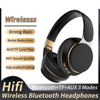 3 in 1 Wireless Headphones – Stereo with Bluetooth, 3.5mm AUX & TF Card