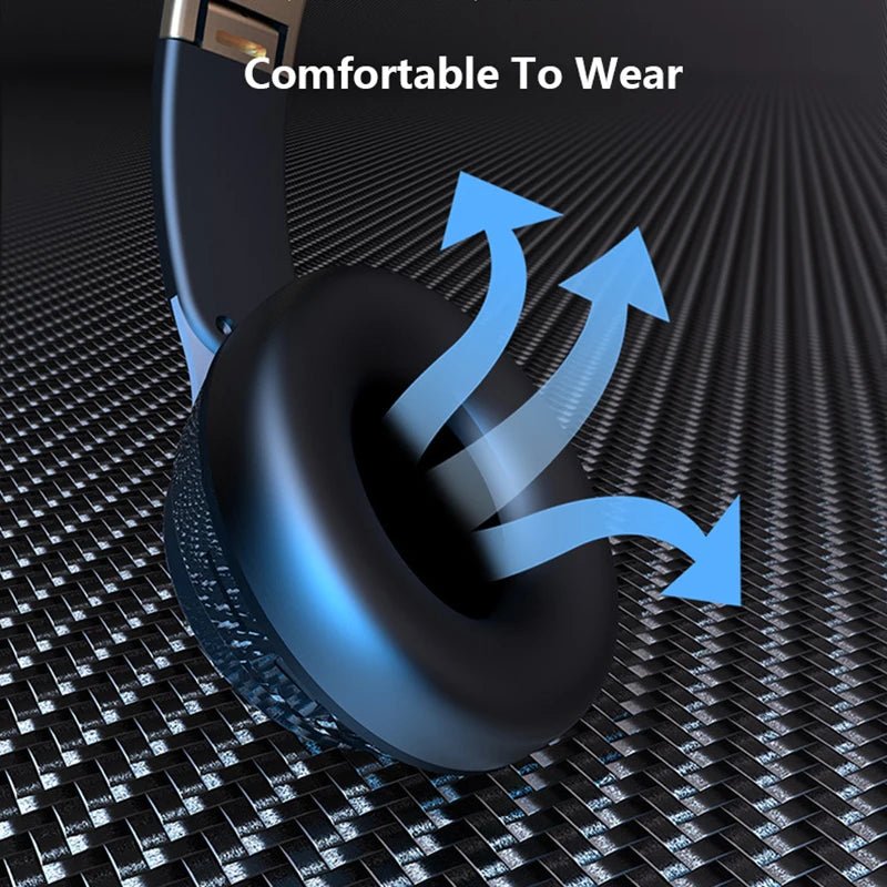 Cuffie wireless 3 in 1 - Stereo con Bluetooth, AUX da 3,5 mm e scheda TF