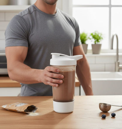 Multipurpose USB Shaker Bottle – Rechargeable Protein Drink Mixer 450ml