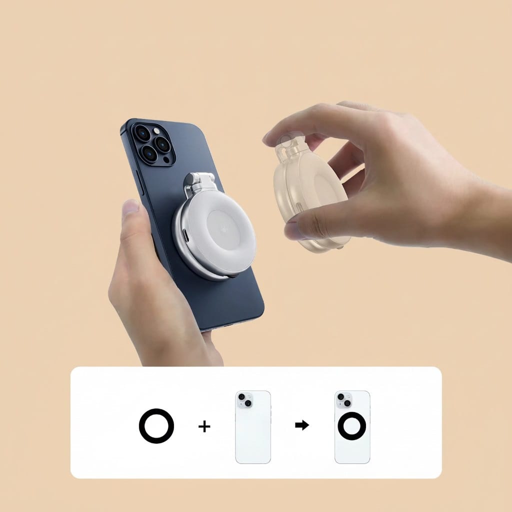 Perfect selfies, even in the dark-Works with all phones – ready in 2 seconds!