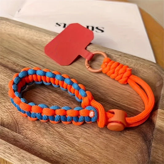 Adjustable Braided Phone Lanyard – Anti-Loss Wrist Strap