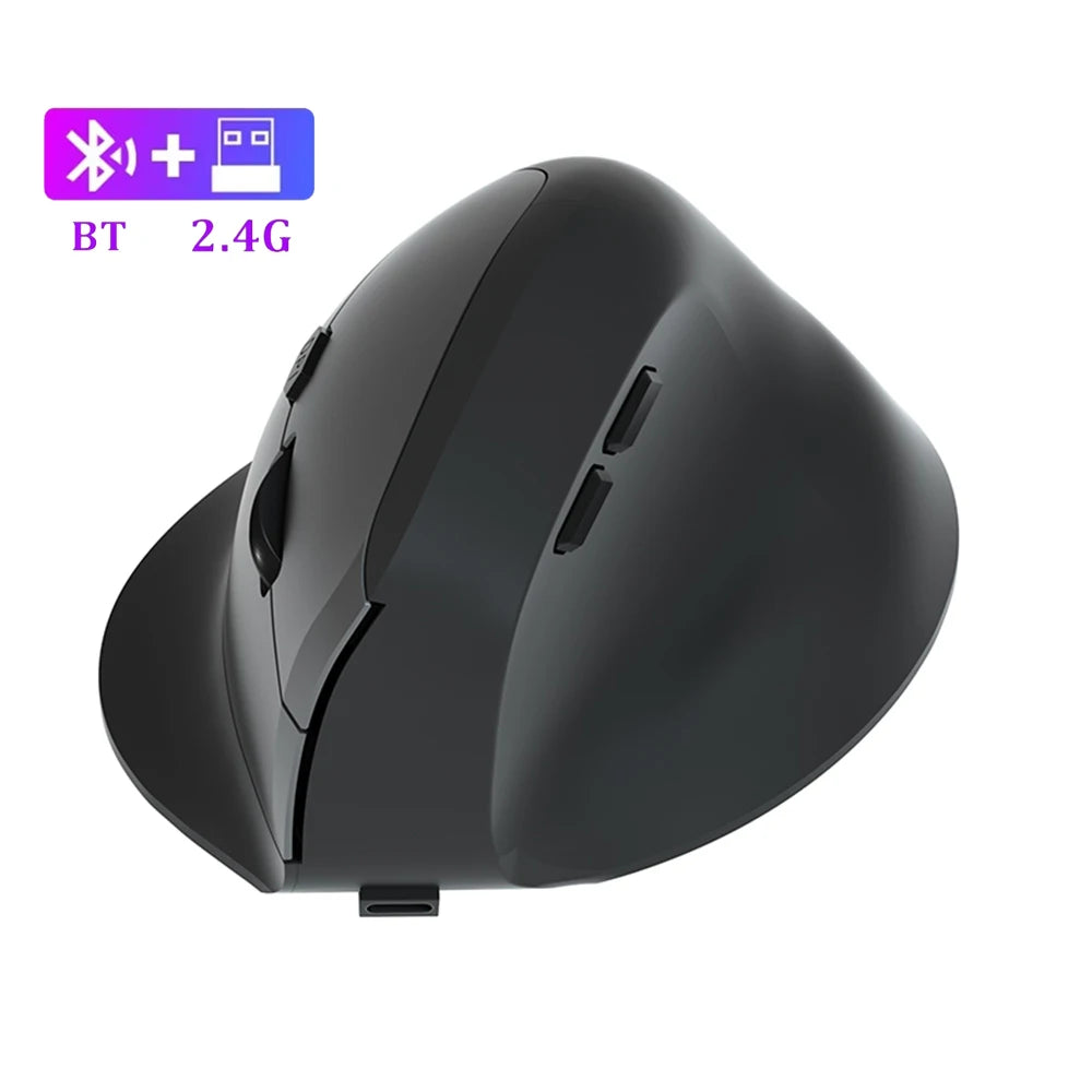 2.4G Ergonomic Bluetooth Mouse – Optical, Silent & Adjustable for Laptop/Desktop