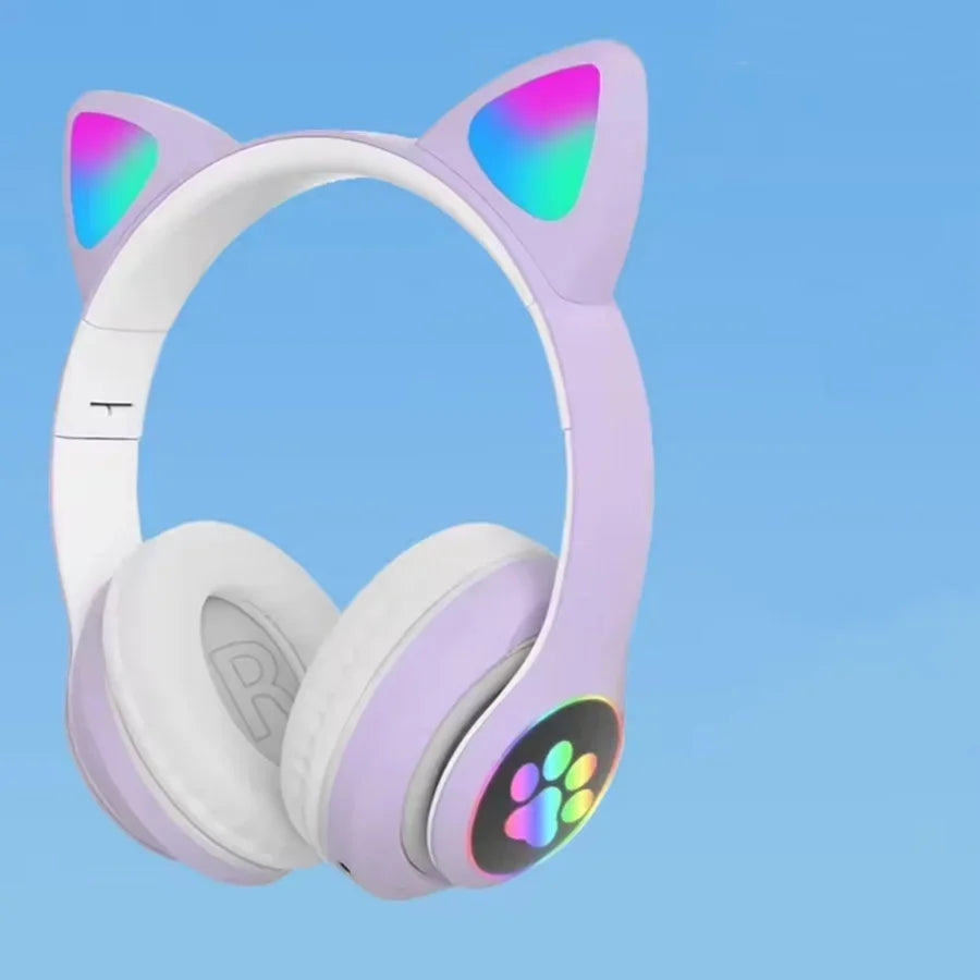 GlowSound™ Cat Ear RGB Headphones