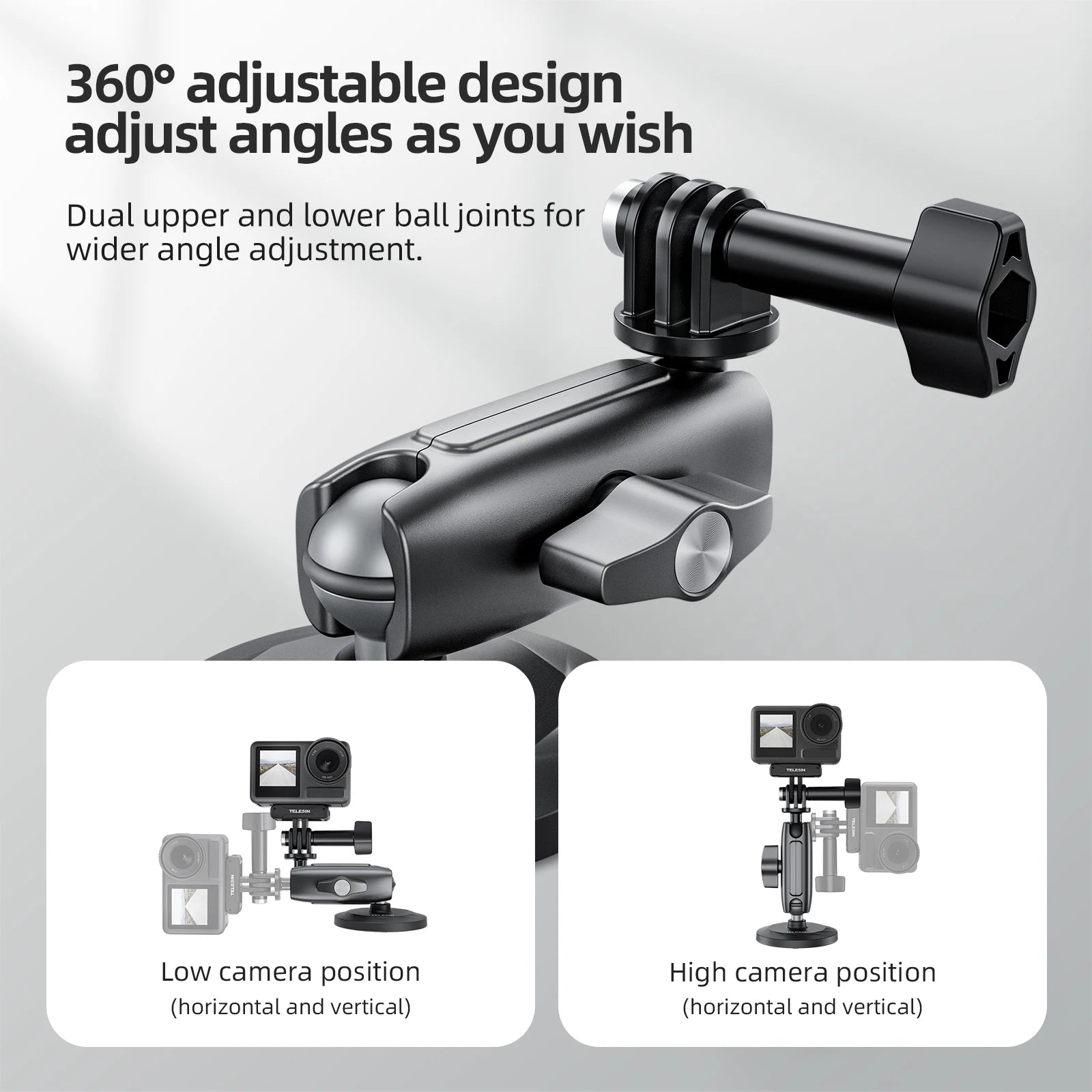 360° Magnetic Action Camera Mount | For GoPro, Insta360, DJI & Phones