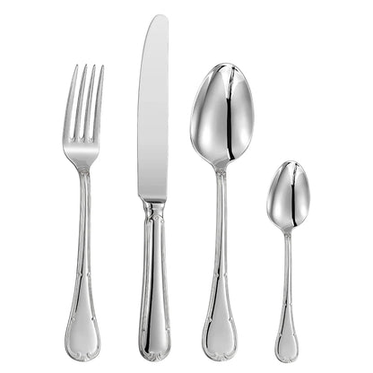 Premium Stainless Steel Gold Cutlery Set – 4–25 Piece Silverware with Knife, Fork & Spoon for Elegant Dining