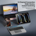 Portable Wireless Keyboard 5.0 – With Touchpad & Holder for Phones & Tablets
