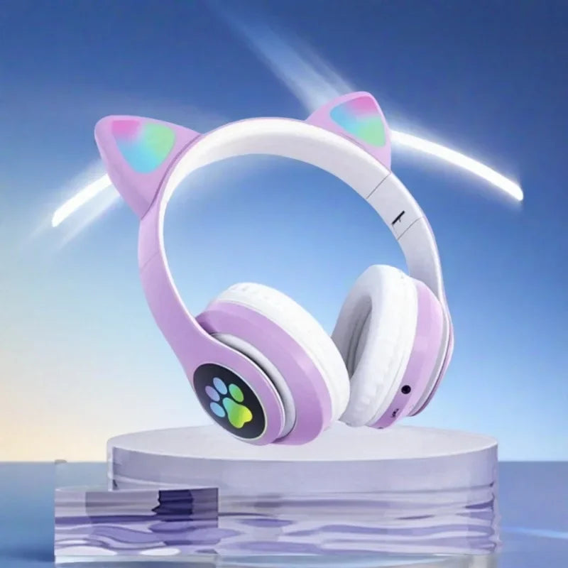 GlowSound™ Cat Ear RGB Headphones