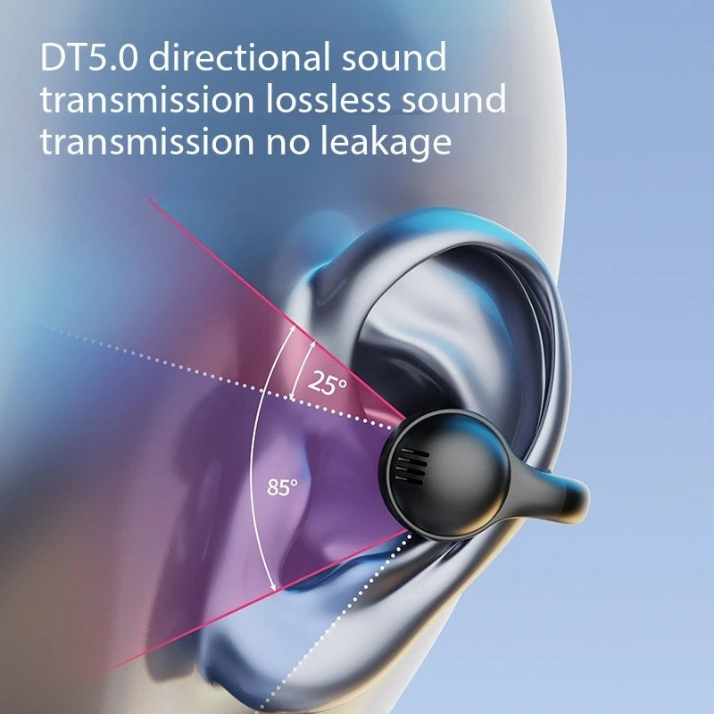 Auriculares inalámbricos de clip: sonido HD y reducción de ruido para deportes