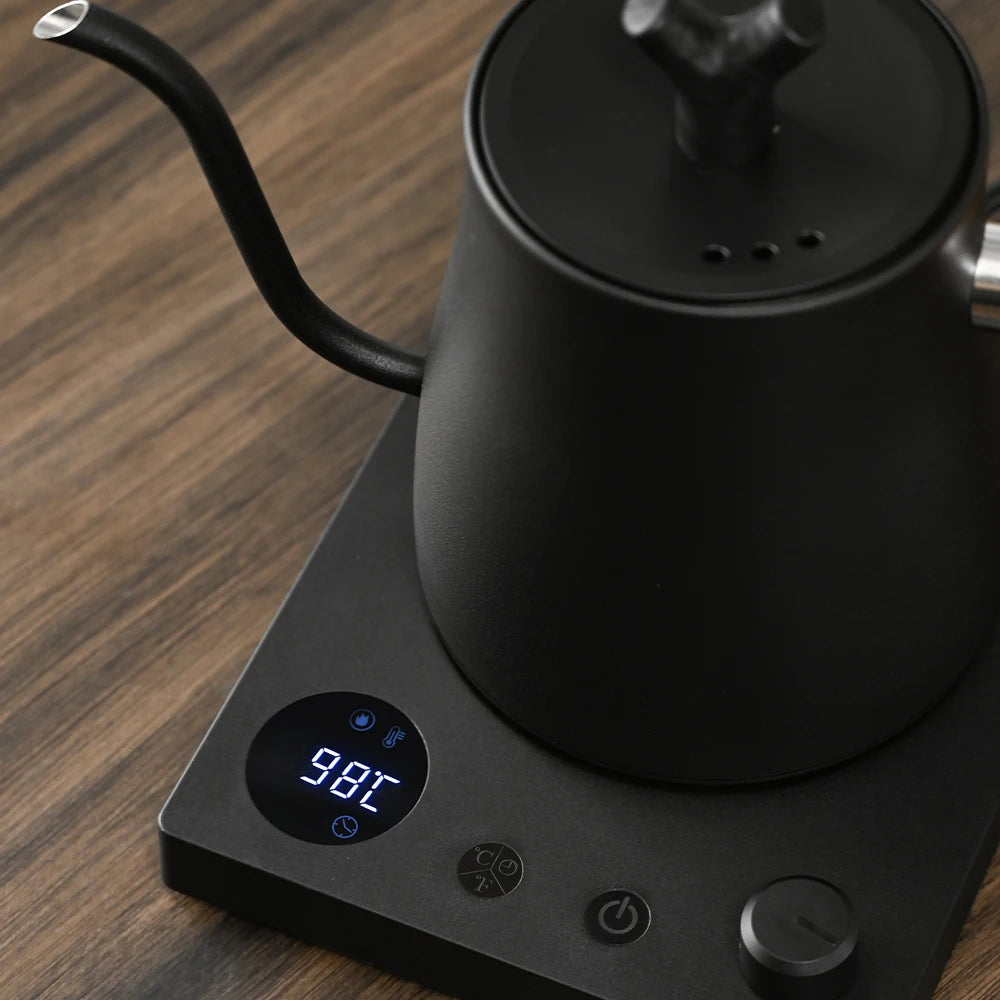 Smart Pour-Over Kettle – 1000ml Electric Gooseneck with LED Temp Display for Coffee & Tea