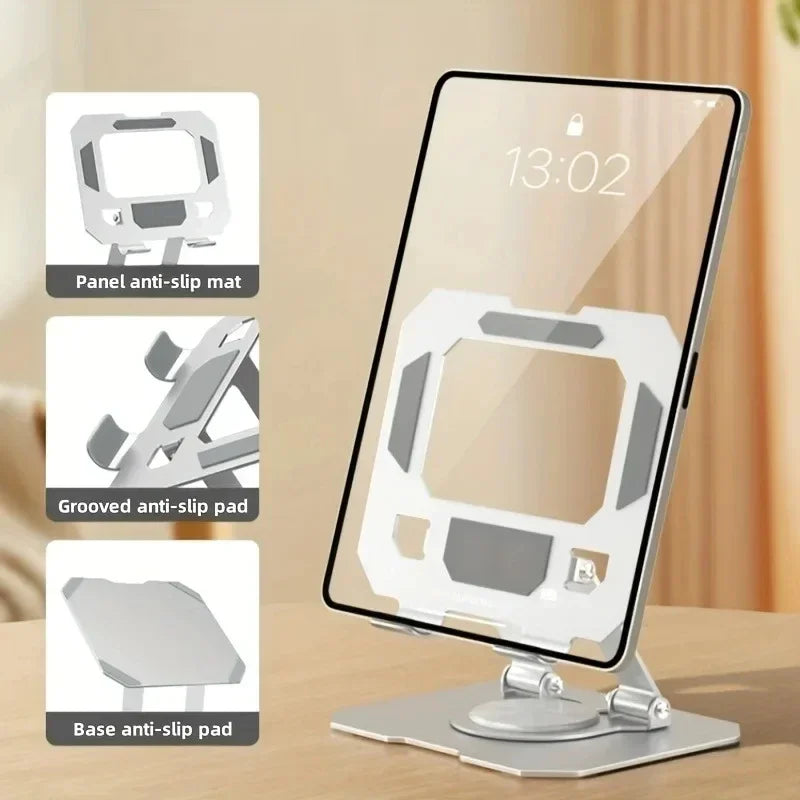 360° Rotatable Tablet Stand – Adjustable & Foldable