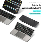 Portable Wireless Keyboard 5.0 – With Touchpad & Holder for Phones & Tablets
