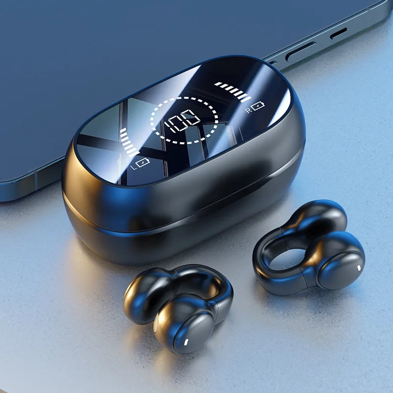 Wireless Ear Clip Earphones – HD Sound & Noise Reduction for Sports
