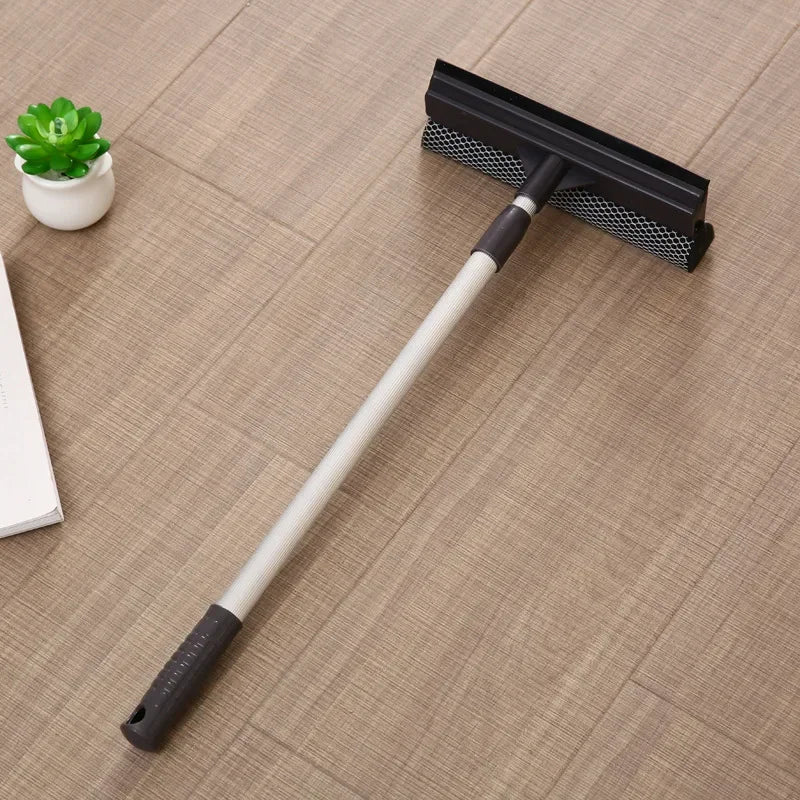Extendable Window Cleaning Brush & Squeegee – Ideal for Glass, Car & Shower