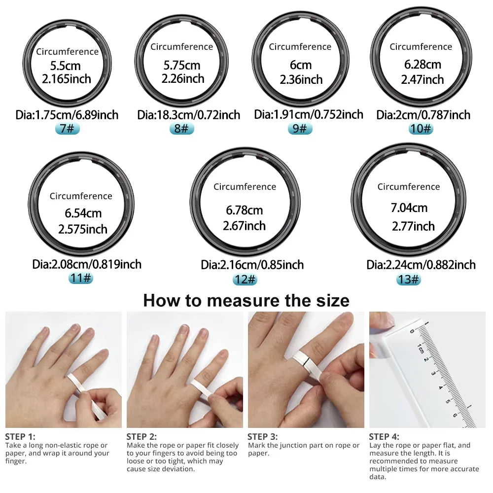 R09 Smart Health Ring – Heart Rate, Blood Oxygen & Fitness Tracker