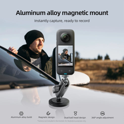 360° Magnetic Action Camera Mount | For GoPro, Insta360, DJI & Phones