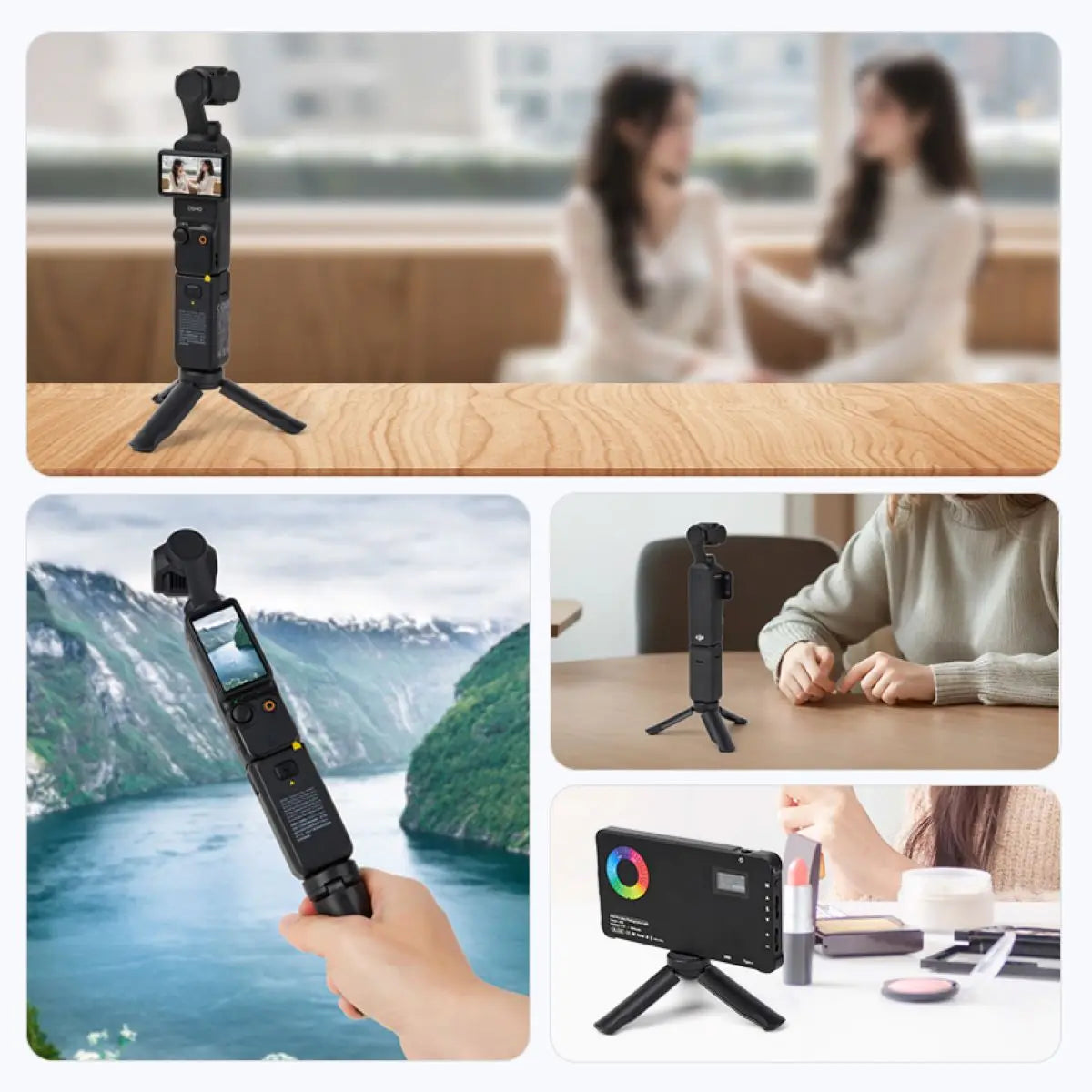 Mini Tripod Mount for DJI Osmo Pocket 3 – Lightweight & Non-Slip Support