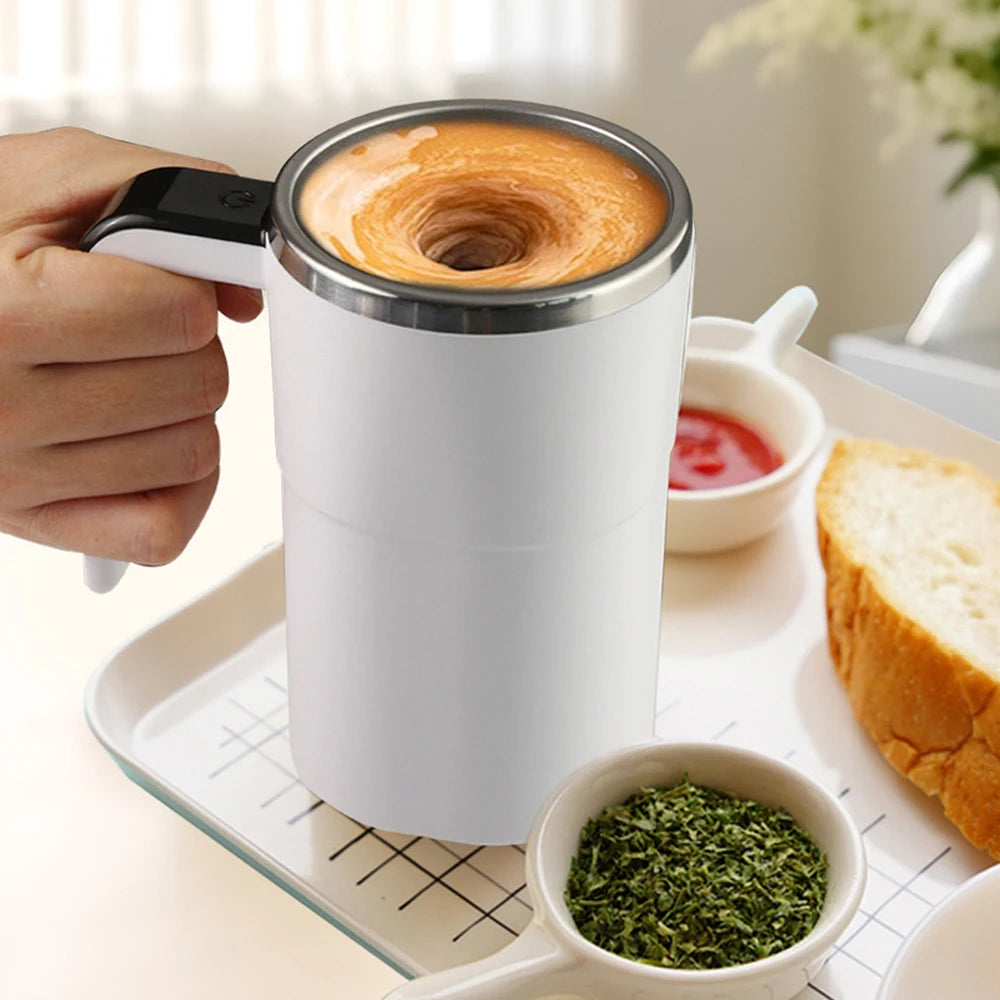 Electric Self-Stirring Cup – Touch-Activated 380ml Mixer Mug for Coffee, Tea & Gifts