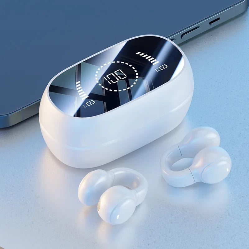 Wireless Ear Clip Earphones – HD Sound & Noise Reduction for Sports