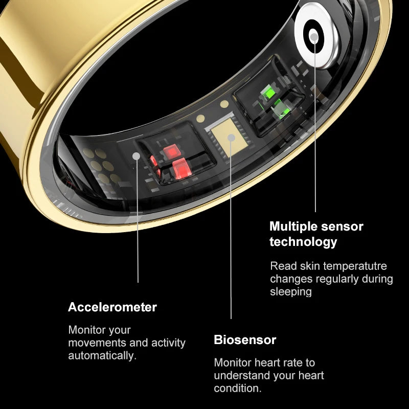 R09 Smart Health Ring – Heart Rate, Blood Oxygen & Fitness Tracker