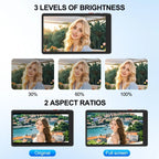 Magnetic Wireless Selfie Monitor for Rear Camera Vlogging