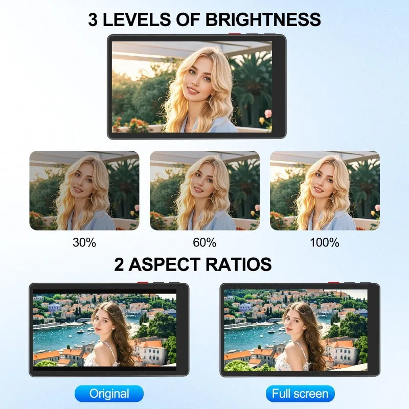 Magnetic Wireless Selfie Monitor for Rear Camera Vlogging