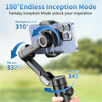 Smartphone Stabiliser with Light | AOCHUAN Smart XE for Vlogging