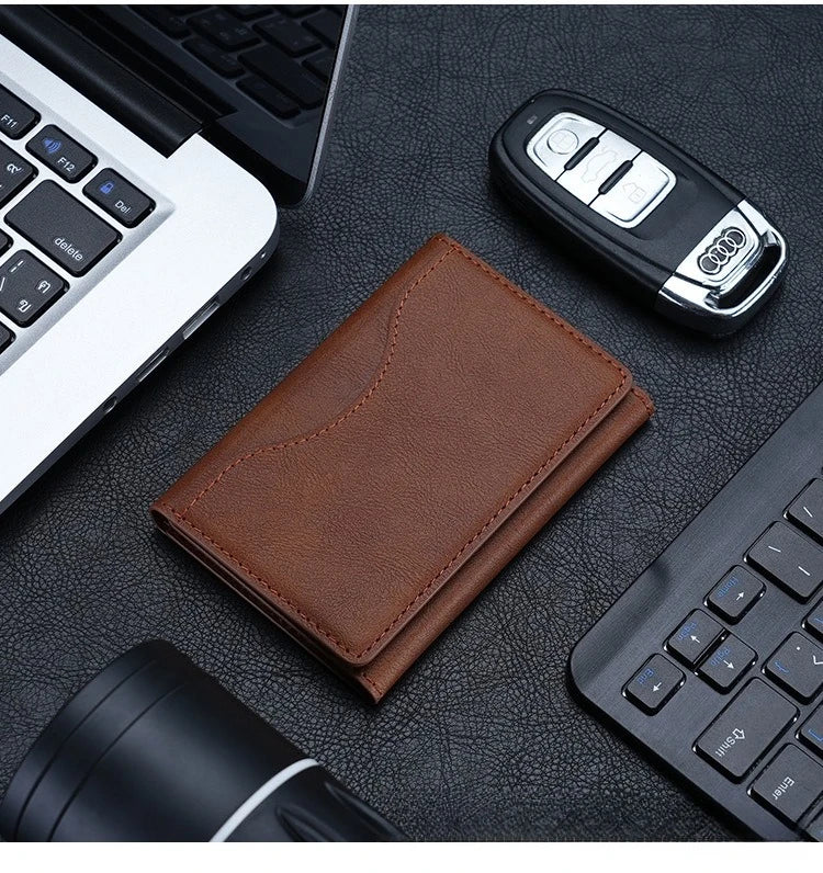 Magnetic iPhone Wallet Case – Leather Card Pouch with MagSafe
