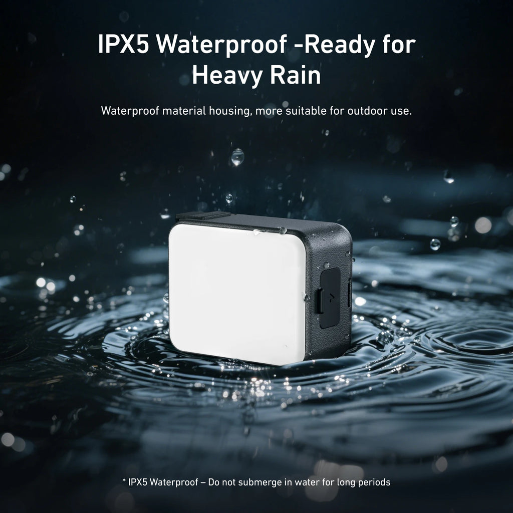 Mini Waterproof Selfie Light | TELESIN Quick Release for DJI Osmo Action 2–5 Pro