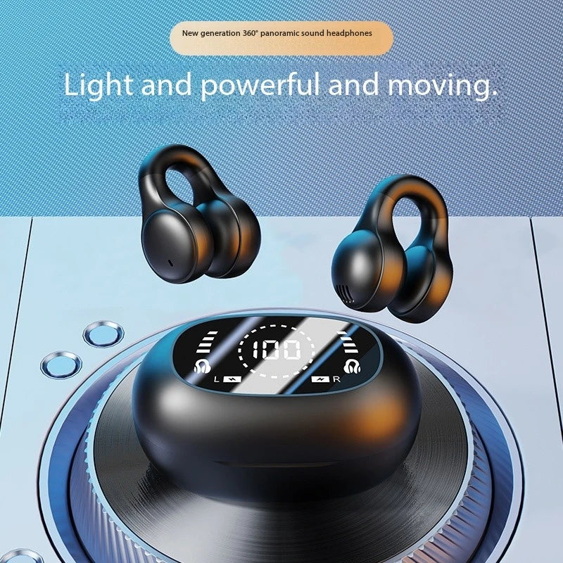 Wireless Ear Clip Earphones – HD Sound & Noise Reduction for Sports