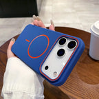 Soft Touch MagSafe Phone Cover – Wireless Charging for iPhone 11–17