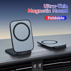 Magnetic Car Phone Holder Ultra-Thin Foldable Dashboard Mount