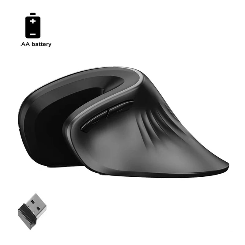 Wireless Vertical Mouse Warvank U2 – Adjustable DPI & Ergonomic Design for PC/Laptop