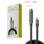2-in-1 Fast Charging USB-C Cable & Foldable Phone Stand