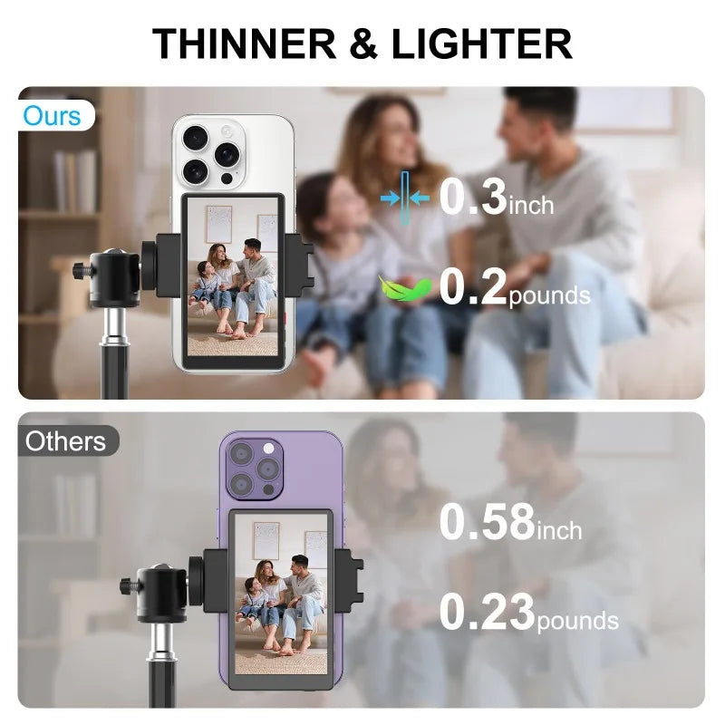 Magnetic Wireless Selfie Monitor for Rear Camera Vlogging