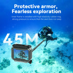 Waterproof Housing for DJI Osmo Action 3–5 Pro | TELESIN 45M Dive Case