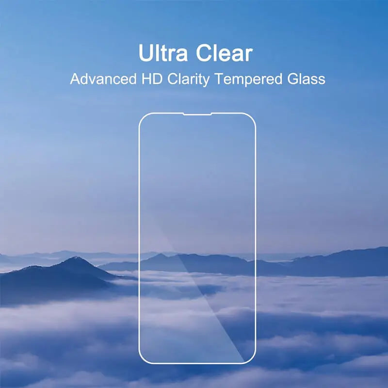 Durable Tempered Glass Screen Shield for iPhone 13 14 15 16 17 Series
