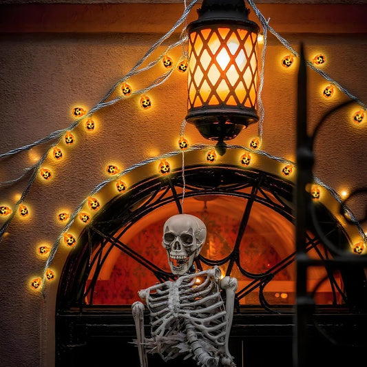 Halloween Pumpkin LED String Lights 3M 20 LEDs Battery Powered