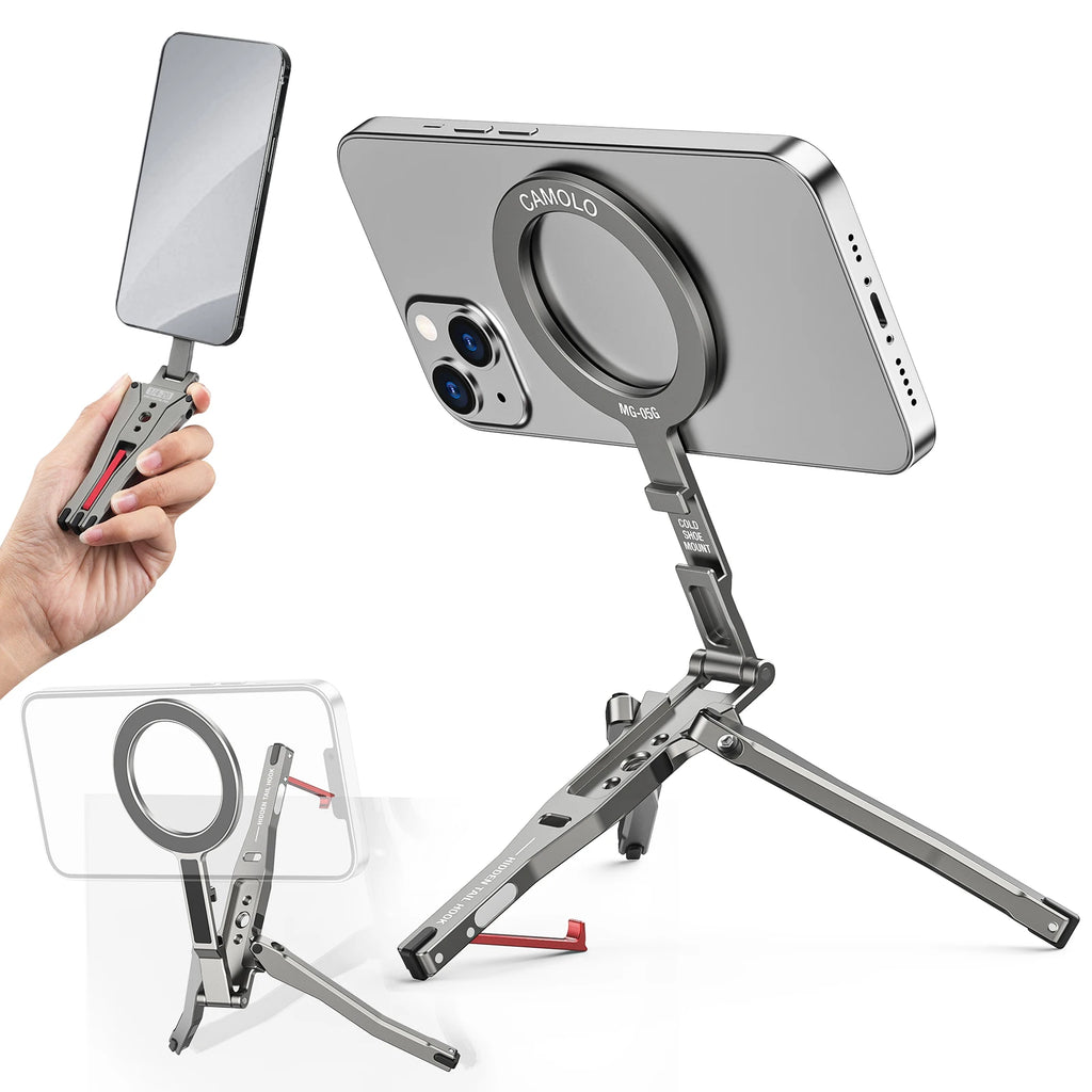 Camolo Magnetic Pocket Tripod with MagSafe Ring for iPhone & Android